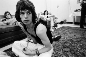 Mick Jagger backstage 1972 Tour © Jim Marshall Photography LLC