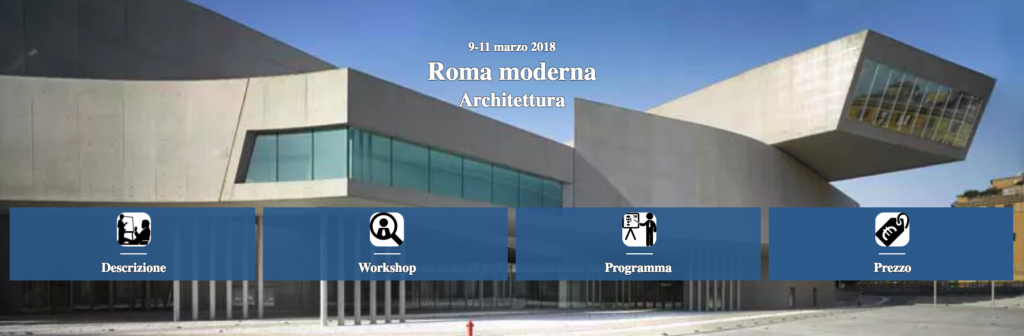 cover workshop architettura Roma Comendulli 2018