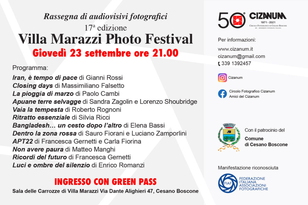 Cartolina Villa Marazzi Photo Festival-2