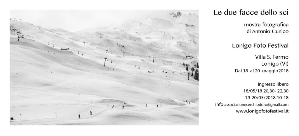 Lonigo foto festival Antonio Cunico le due facce dello sci 2018