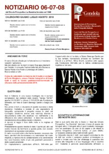 Notiziario Gondola 2018_06-07-08_Giugno-Luglio-Agosto