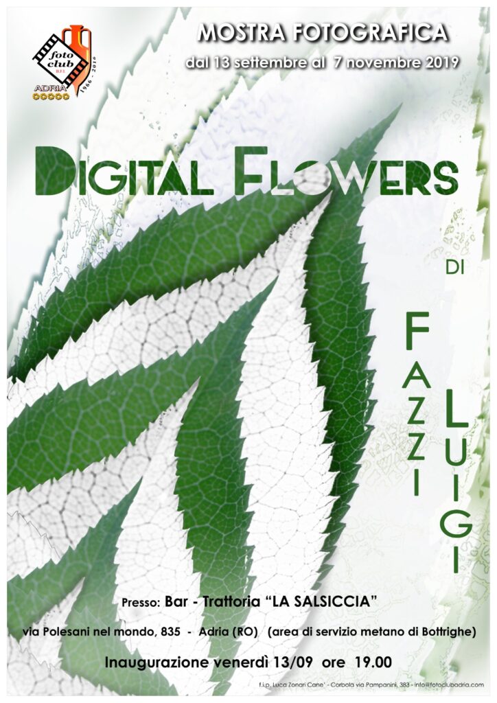 20190913 1107 Adria Luigi Fazzi Digital Flowers locandina