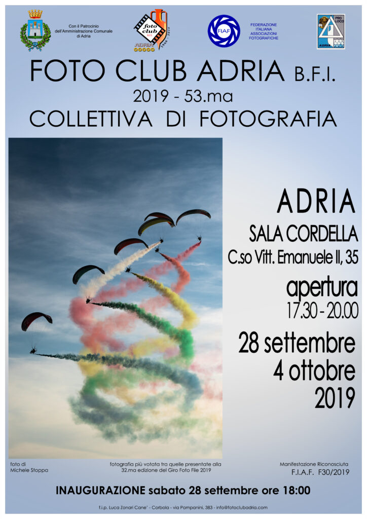 20190928 1004 Adria 53ma Collettiva di Fotografia locandina