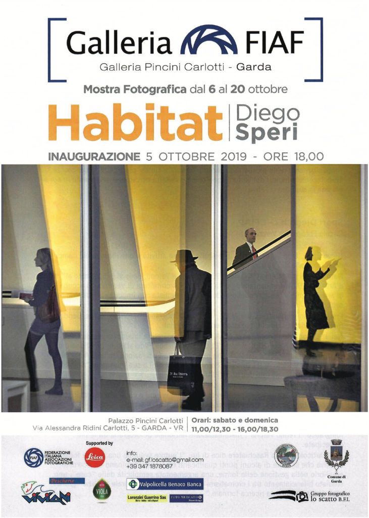 20191005 1020 Garda Galleria FIAF Diego Speri Habitat locandina