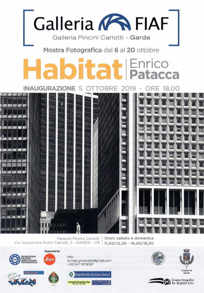 20191005 1020 Garda Galleria FIAF Enrico Patacca Habitat locandina